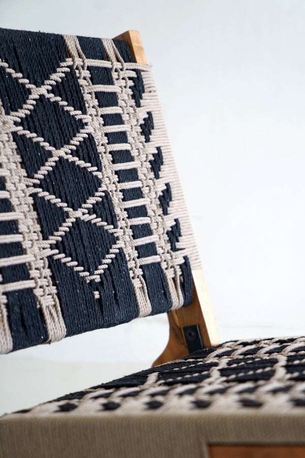 Natural Woven Tribal Occasional Chair