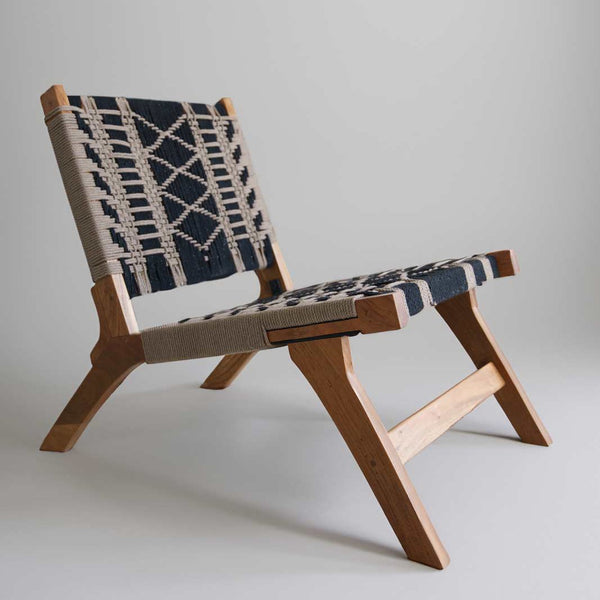 Natural Woven Tribal Occasional Chair
