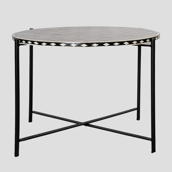 Inlay Black geometric table