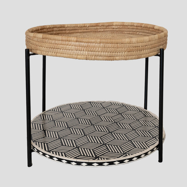 Inlay Black geometric table
