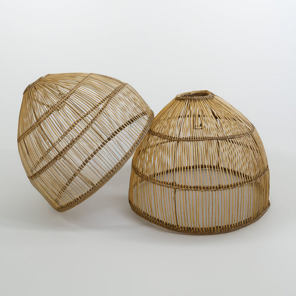 Dome cane pendant light