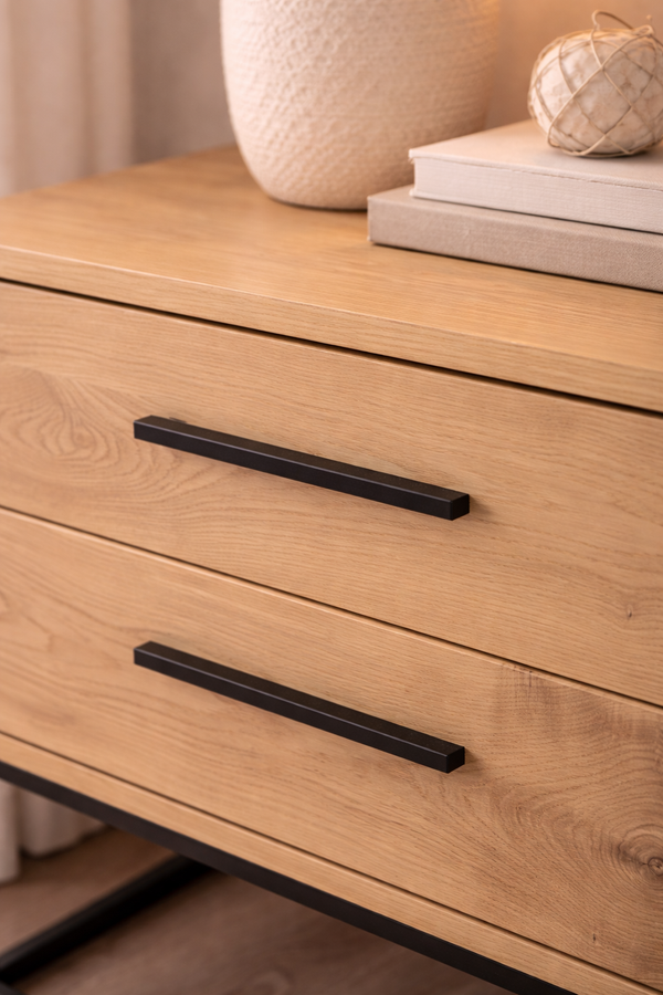 Bedside Table pedestal Oak