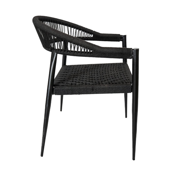 Luna Outdoor Black Chair