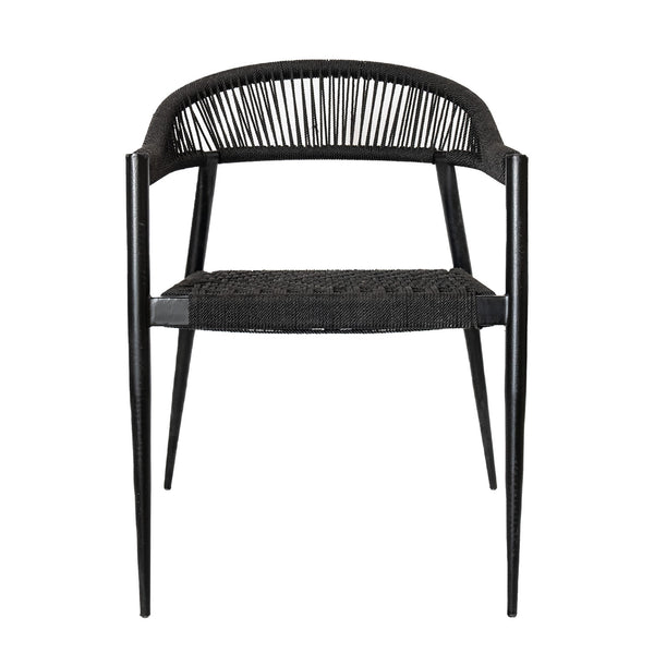 Luna Outdoor Black Chair