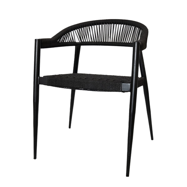 Luna Outdoor Black Chair