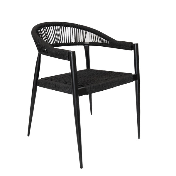 Luna Outdoor Black Chair