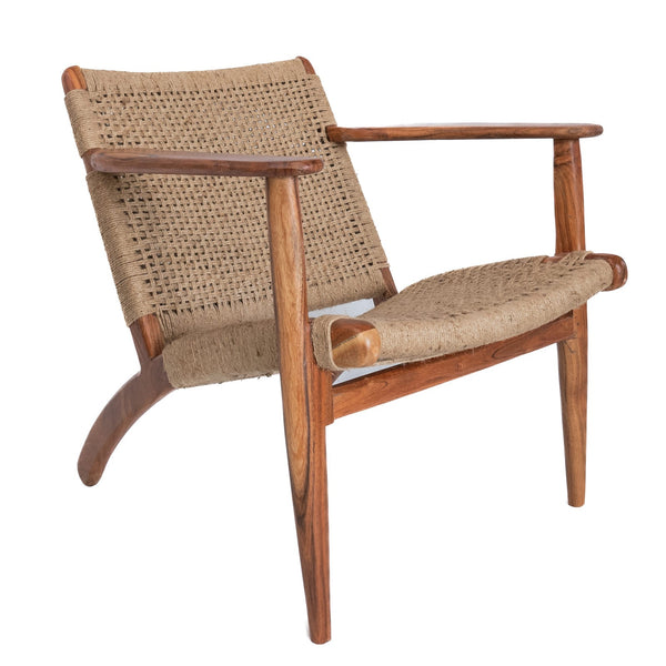 Jute woven occasional chair