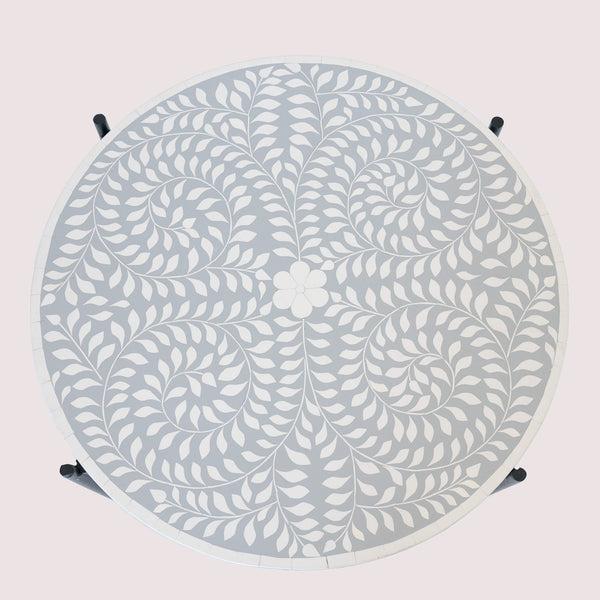 jaipur grey coffee table with bone inlay