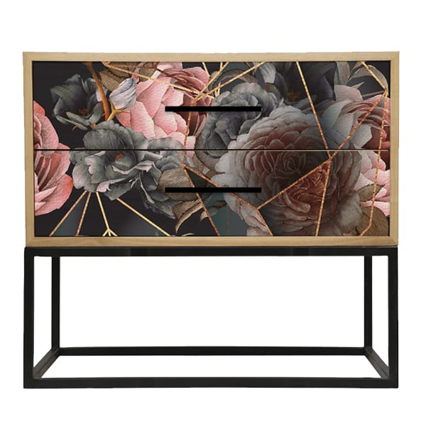 Bedside Table pedestal floral