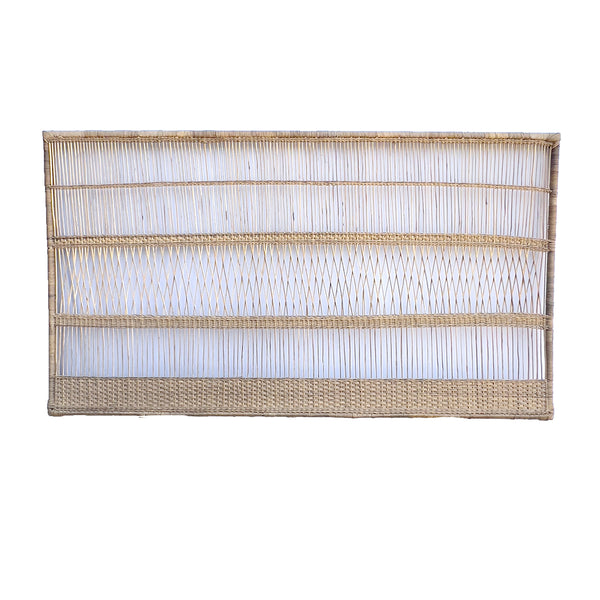 Cane wicker headboard Queen without legs