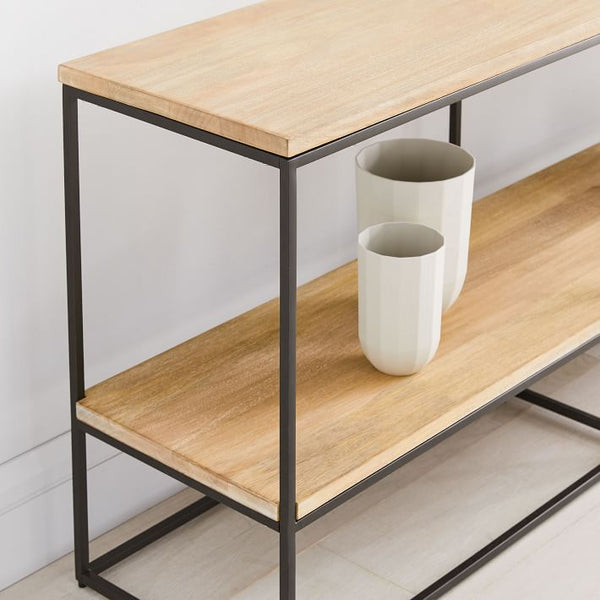 Open Bookself TV Console Black
