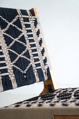 Natural Woven Tribal Occasional Chair