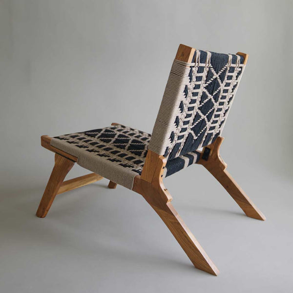Natural Woven Tribal Occasional Chair