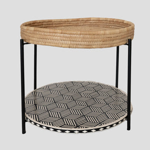 Inlay Black geometric table