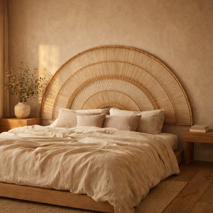 Malawi Wicker cane sunrise headboard King