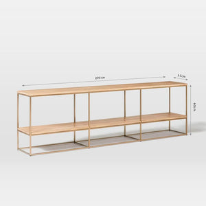 Open Bookself TV Console