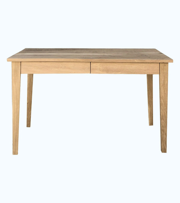 Desk with tapered legs and drawers