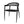 luna Outdoor woven dining chair black