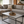 Kalahari Bone Inlay Coffee Table | Black Steel Frame