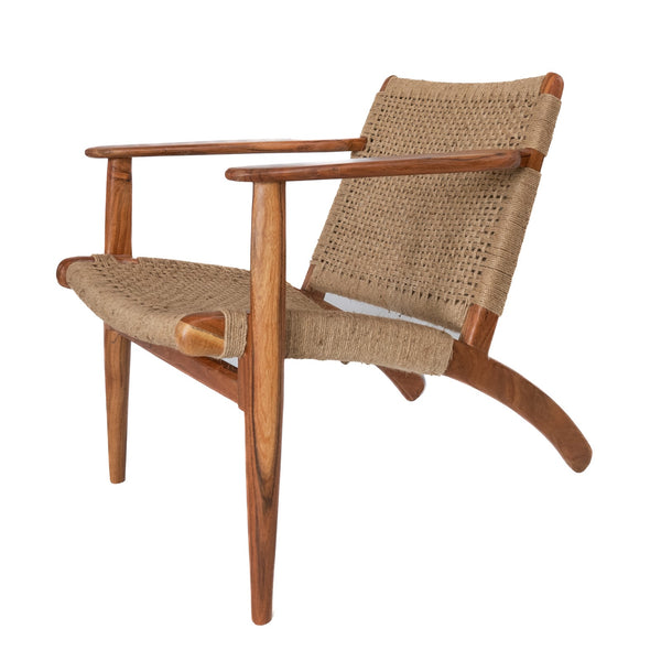 Jute woven occasional chair