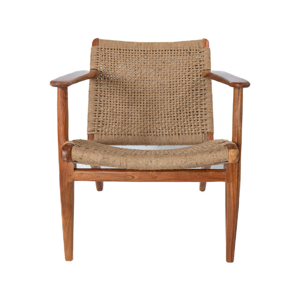Jute woven occasional chair
