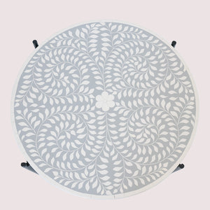 jaipur grey coffee table with bone inlay