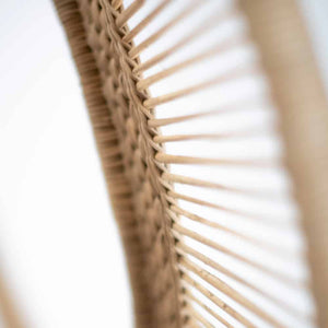 Oval Cane Mirror