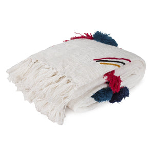 Cotton Pom Pom Kids Throw