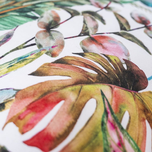 Watercolour floral tropical scatter cushion