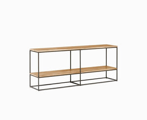 Open Bookself TV Console Black