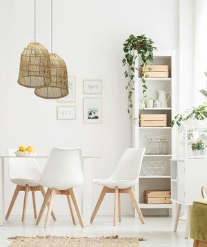 Cane pendant light swirl
