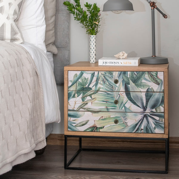 Bedside Table pedestal Tropical 3 drawer